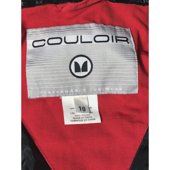 Vintage COULOIR Ultimate Skiwear Jacket Womens 10 Red/White/Black Snowboarding - Picture 12 of 16